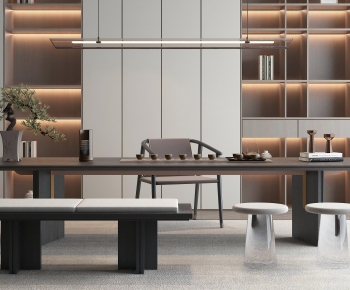 New Chinese Style Tea Tables And Chairs-ID:358047019