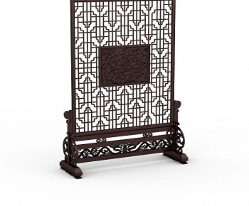 Chinese Style Wooden Screen Partition-ID:798172006