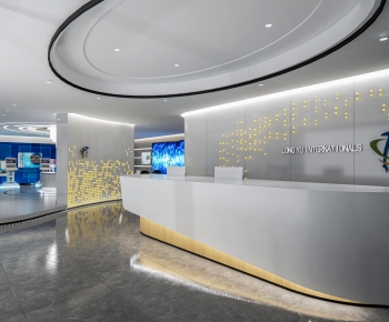 Modern Office Reception Desk-ID:522751093