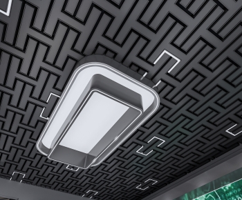 Modern Suspended Ceiling-ID:346453916