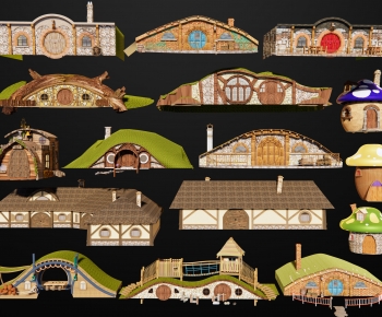 Modern Cartoon House-ID:822139988