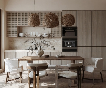 Wabi-sabi Style Dining Room-ID:221529968
