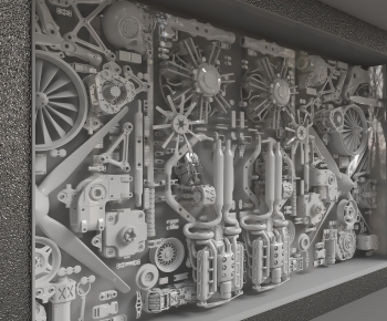 Industrial Style TV Wall-ID:656960014