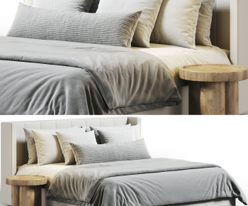 Modern Double Bed-ID:792885075