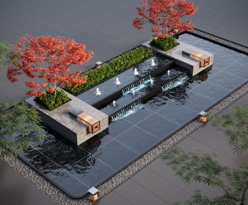 Modern Rockery Waterscape-ID:820119436