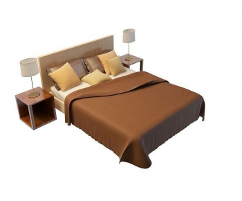 Modern Double Bed-ID:786482106