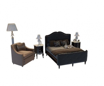 European Style Double Bed-ID:364280948