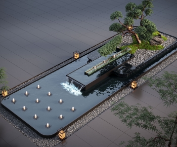 Modern Rockery Waterscape-ID:786509993