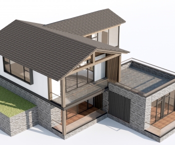 New Chinese Style Detached Villa-ID:964694025