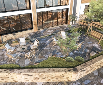 Modern Courtyard/landscape-ID:625900986