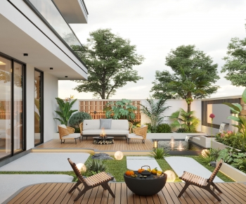 Modern Courtyard/landscape-ID:154130599