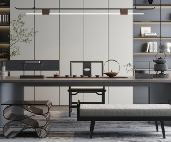 New Chinese Style Tea Tables And Chairs-ID:468766938