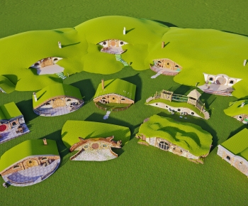 Modern Cartoon House-ID:285001041