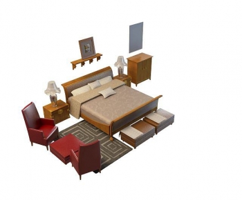 Modern Double Bed-ID:123789079