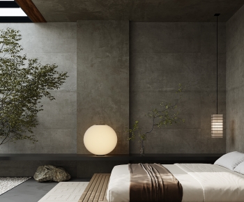 Wabi-sabi Style Bedroom-ID:365595104