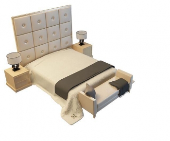 Modern Double Bed-ID:425328024
