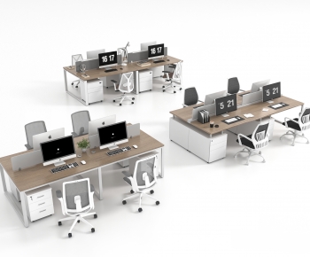 Modern Office Desk And Chair-ID:669528018