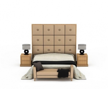 Modern Double Bed-ID:983027948