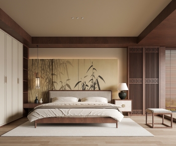 New Chinese Style Bedroom-ID:116621978