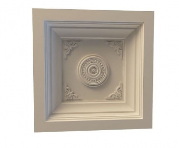 European Style Plaster Carved Top Plate-ID:663532022