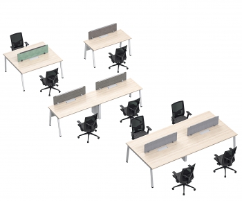 Modern Office Desk And Chair-ID:334861998