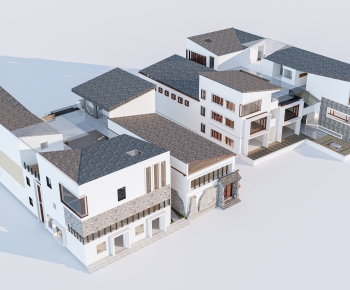 New Chinese Style Architecture Of Artistic Style-ID:591237077