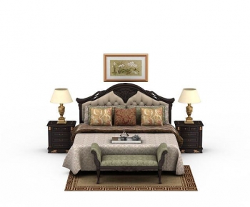European Style Double Bed-ID:245878938