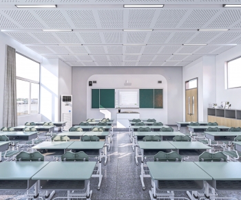 Modern School Classrooms-ID:729599959