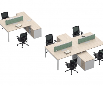 Modern Office Desk And Chair-ID:431066045