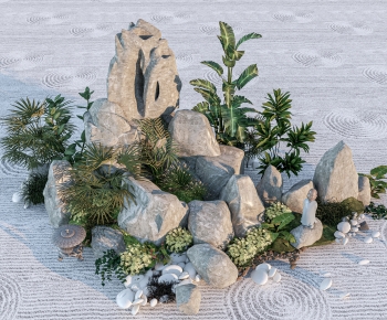 New Chinese Style Rockery Waterscape-ID:209734924