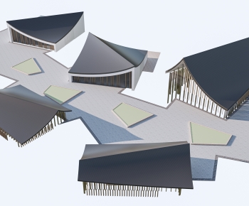 Modern Architecture Of Artistic Style-ID:239813091