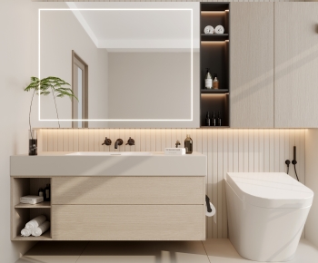 Modern Bathroom Cabinet-ID:971205009