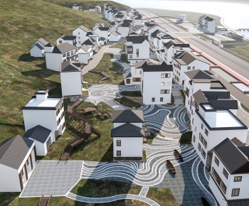 Modern Architectural Bird's-eye View Planning-ID:399528037