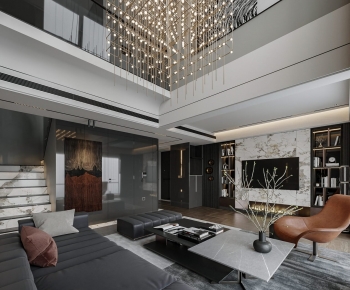 Modern A Living Room-ID:529637106