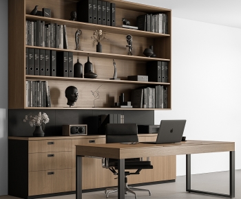 Modern Office Desk And Chair-ID:531060773