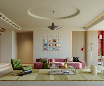 Modern A Living Room-ID:204674966