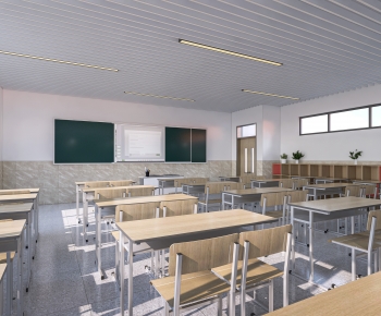 Modern School Classrooms-ID:512497903