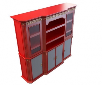 Simple European Style Wine Cabinet-ID:373246915