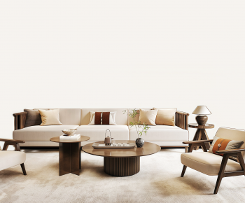 New Chinese Style Sofa Combination-ID:523677119