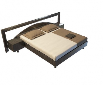 Modern Double Bed-ID:392272005