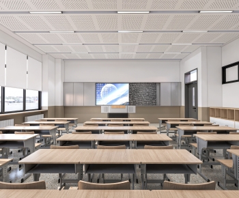 Modern School Classrooms-ID:911106113
