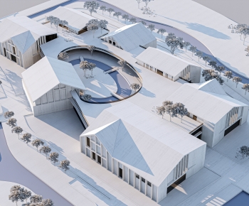 Modern Architectural Bird's-eye View Planning-ID:255176076