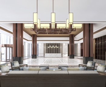 新中式酒店大堂-ID:302406075