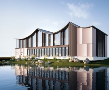 New Chinese Style Architecture Of Artistic Style-ID:198399072