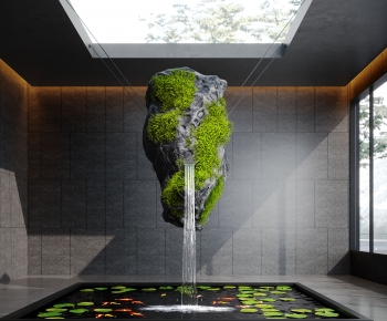 New Chinese Style Rockery Waterscape-ID:848419908