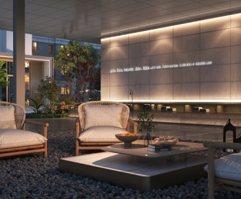 Modern Courtyard/landscape-ID:385381947