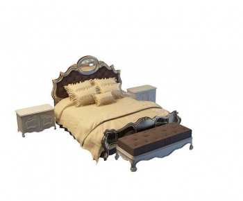 European Style Double Bed-ID:797198062