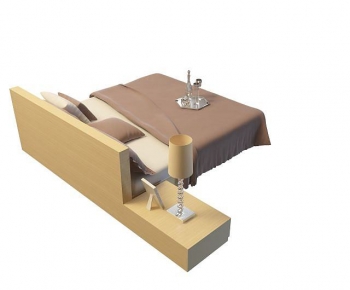 Modern Double Bed-ID:995910225