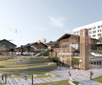 New Chinese Style Commercial Street-ID:614623078