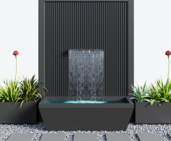 Modern Rockery Waterscape-ID:596908092